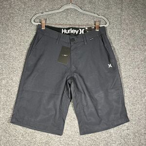 Hurley Hybrid Walk Shorts Men's 28 Gray Beach Shorts Stretch Quick Dry